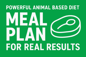 7-day Animal Based Diet Meal Plan featuring breakfast, lunch, and dinner with eggs, meat, fish, poultry, fruits, and healthy fats for improved energy, digestion, and overall health.