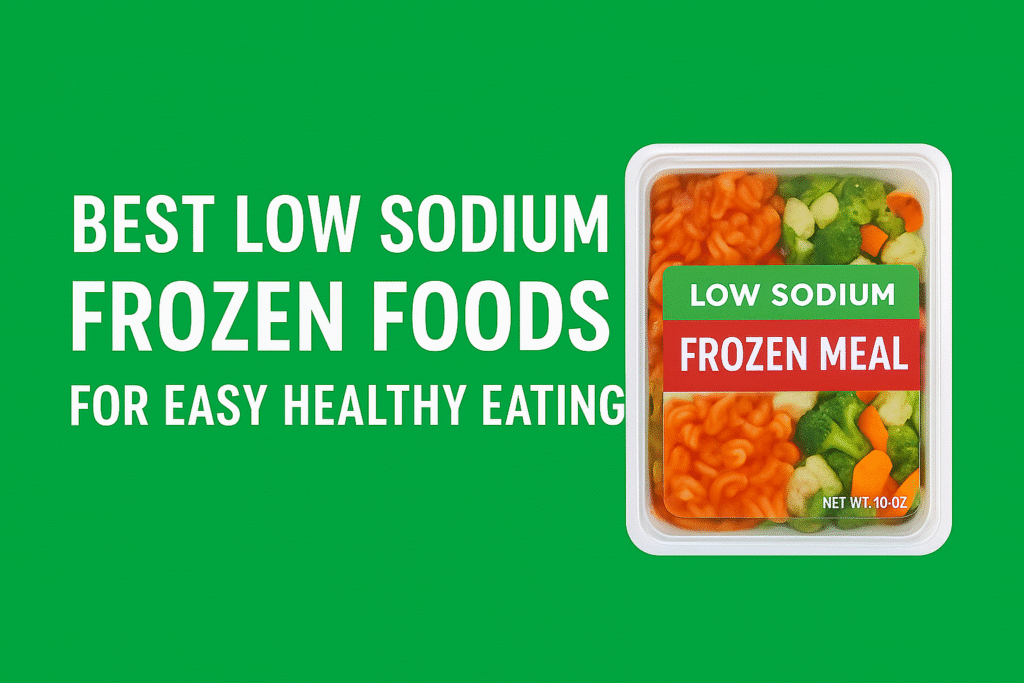 Low sodium frozen foods for healthy meal planning and easy cooking.