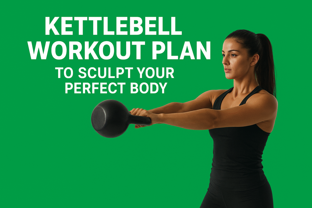 Kettlebell Workout Plan to sculpt your perfect body with effective exercises for strength, fat loss, and muscle toning.